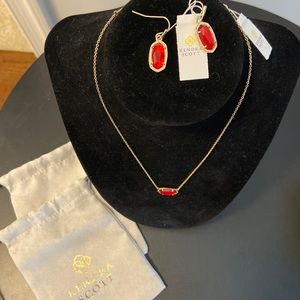 Kendra Scott Red Illusion Earrings